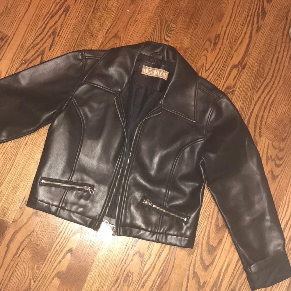 Faux leather jacket